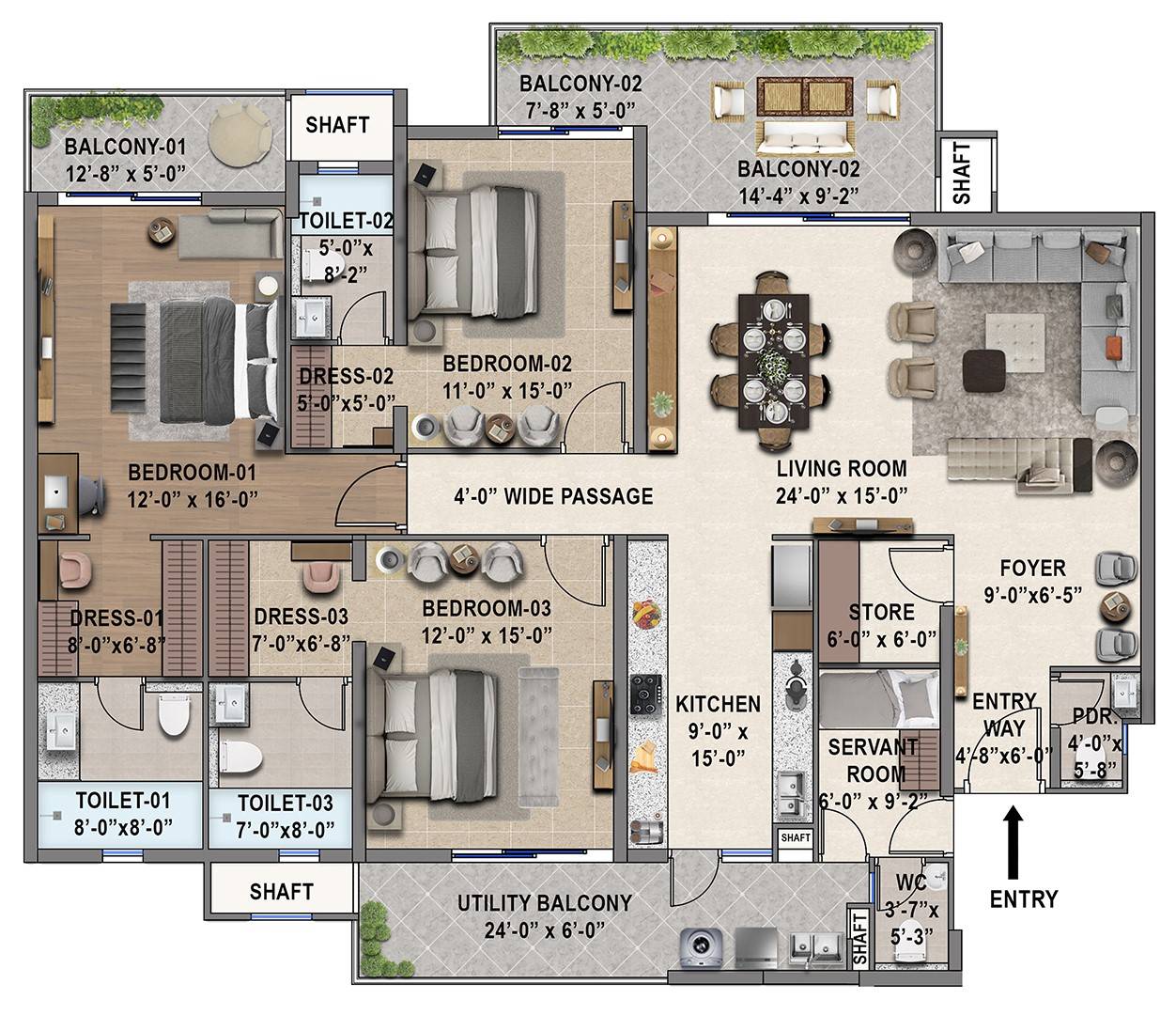 Affinity Belgravia apartment interior